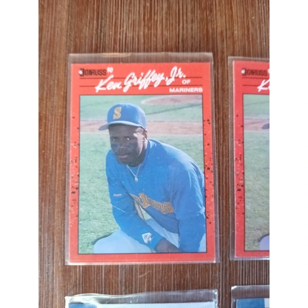 Lot of 6 KEN GRIFFEY JR Rookie Card Donruss No Dot Bloody Elbow Wrong Birthplace